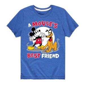Boys' - Disney - A Mouse's Best Friend Short Sleeve Graphic T-Shirt - 1 of 4