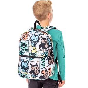 Animal Crossing Tom Nook Isabelle Celeste CJ Tile Print All-Over Print Backpack - 1 of 4