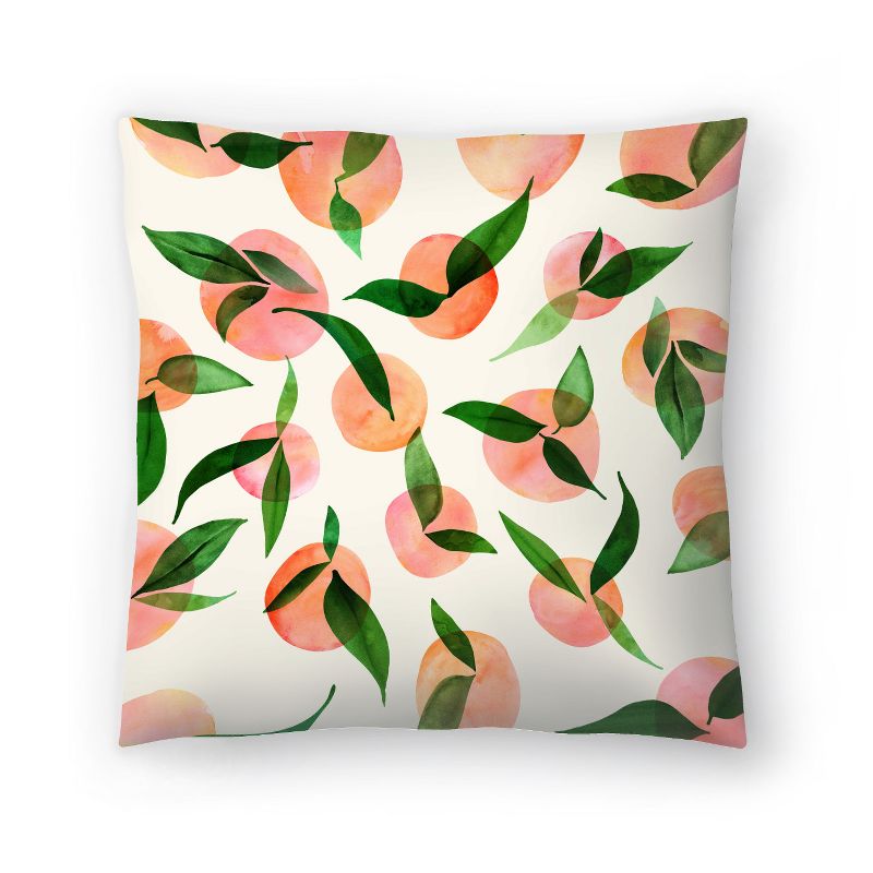 Summer Fruit Pattern By Modern Tropical Throw Pillow - Americanflat Botanical, 1 of 6