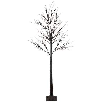 Northlight 6' LED Lighted Brown Christmas Twig Tree - Warm White Lights