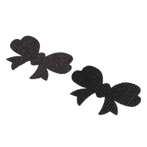 Unique Bargains Women's Floating Tie Shape Shape Magic Tapes Hair Pads Black 2 Pcs - 1 of 4