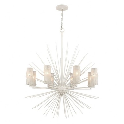 Elk Home Sea Urchin 8 - Light Chandelier in  White Coral