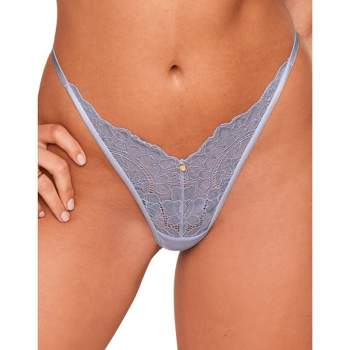 Adorel Women's Thong Underwear Seamless No Show Low Rise Panties