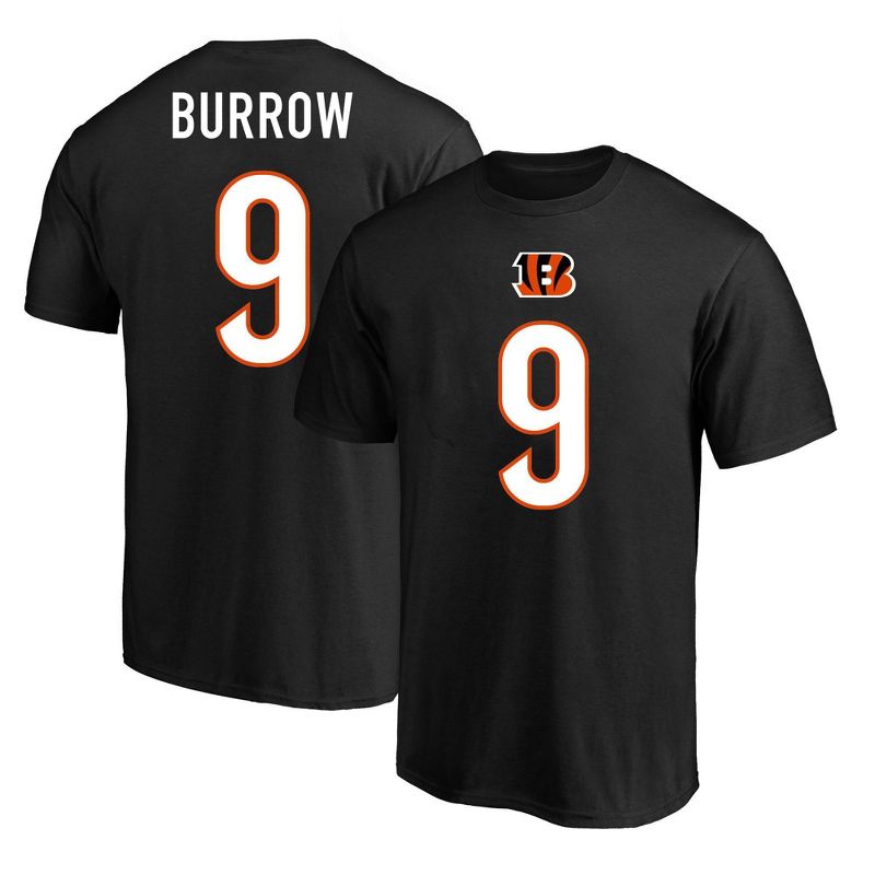 NFL Cincinnati Bengals Men's Joe Burrow Big & Tall Short Sleeve Cotton Core T-Shirt, 1 of 3