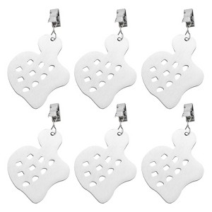 Unique Bargains Stainless Steel Turtle Shape Tablecloth Weight Clips Silver 2.76" x 2.17" - 1 of 4