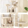 Cat Tree, Tall Cat Tower Condo for Indoor Large Cats, Cat House Furniture - 4 of 4