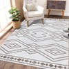 Elegant Geometric Imitation Cashmere Rug, Foldable, Kid & Pet Friendly, Non-Slip Backing, Easy Care for Busy Homes - 4 of 4