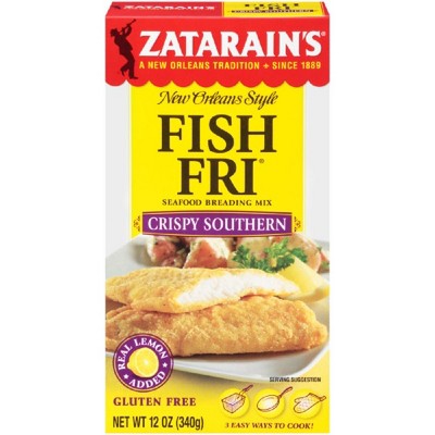 Zatarain's Gluten Free Fish Fri Crispy Southern Seafood Breading Mix - 12oz