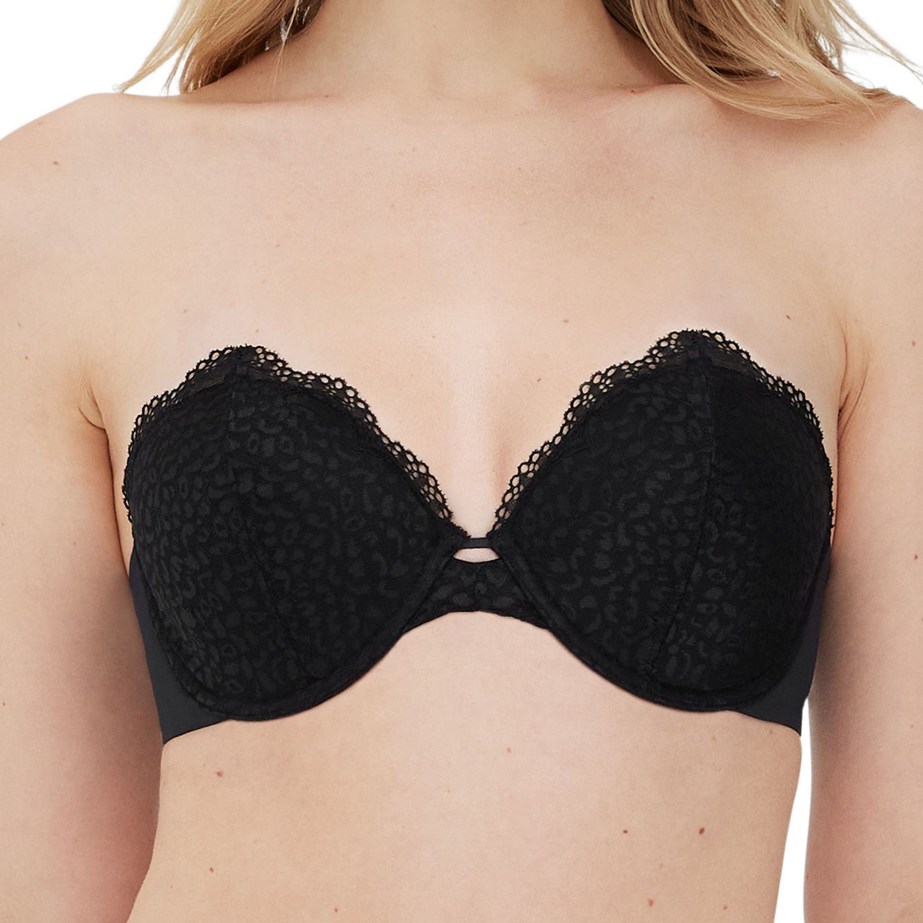 Skarlett Blue Women's Rouse Full Coverage Lightly Lined Strapless Bra 339221, Black, 32C