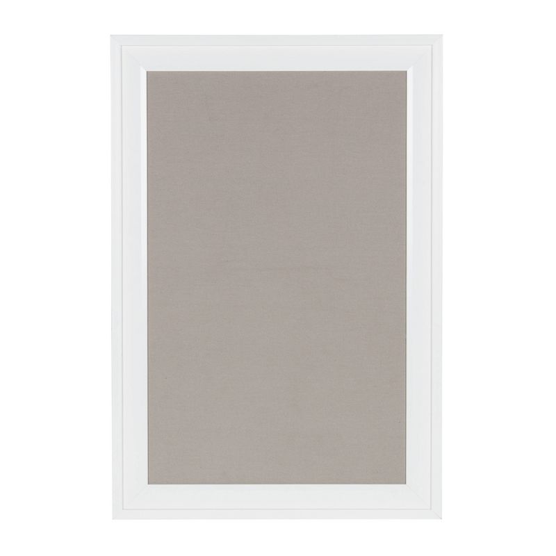 Bosc Framed Gray Linen Fabric Pinboard - DesignOvation, 1 of 7