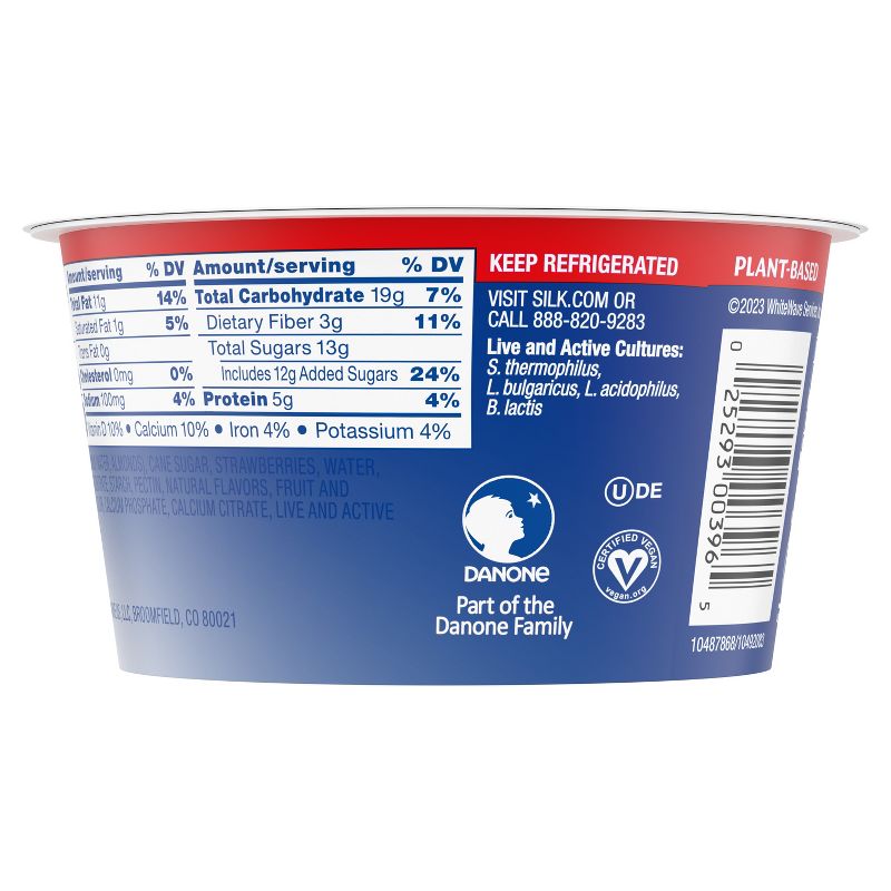 Silk Strawberry Almond Milk Yogurt Alternative - 5.3oz Cup, 5 of 11