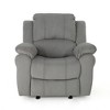 Microfiber Manual Glider Standard Recliner in Grey with Plush Cushions - 2 of 4