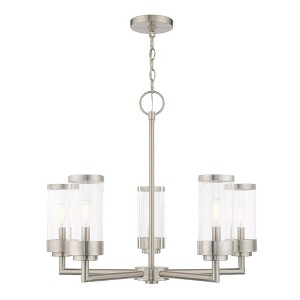 Livex Lighting Hillcrest 5 - Light Chandelier in  Brushed Nickel - 1 of 4