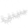WestinTrends Dylan HDPE Outdoor Patio Adirondack Chair (12-Piece Set) - 3 of 4
