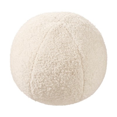 Vellux Cloud Cream Round Decorative Pillow