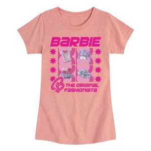 Girls' - Barbie - Original Fashionista Fitted Short Sleeve Graphic T-Shirt - 1 of 4
