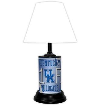 NCAA 18-inch Desk/Table Lamp with Shade, #1 Fan with Team Logo, Kentucky Wildcats