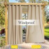 NICETOWN Weatherproof Outdoor Curtains, 2 Panels, Windproof Waterproof Privacy Drapes with Rope - 2 of 4