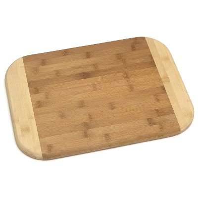 Lipper International Extra Large Versatile Home 2 Toned Wood Reversible Kitchen Carving/Cutting Board, Bamboo