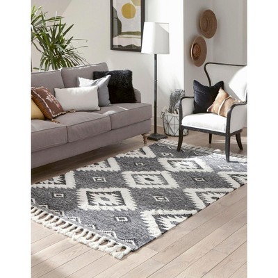 Unique Loom Mesa Papago Geometric Indoor Hand Made Fringe Area Rug