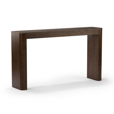 Plank+Beam 56" Walnut Solid Wood Console Table with Storage