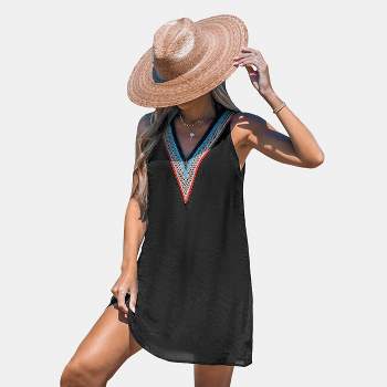 Women's V-Neck Lace Cover-Up Dress - Cupshe