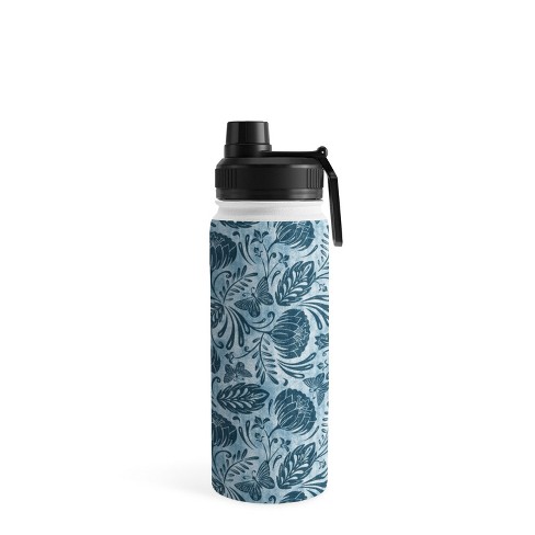 Joyjolt Triple Insulated Water Bottle With Flip Lid & Sport Straw Lid - 22  Oz Hot/cold Vacuum Insulated Stainless Steel Water Bottle - Blue : Target