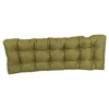Blazing Needles, 60-inch by 19-inch Tufted Solid Outdoor Spun Polyester Loveseat Cushion - 3 of 3