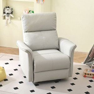 PAGED Modern 360 Degree Swivel Recliner Chair, PU Leather Rocking Chair with Side Pocket, Comfy Accent Chair for Bedroom, Living Room - 1 of 4