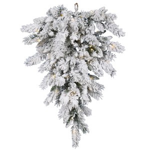 Vickerman Artificial Flocked Snow Ridge Teardrop - 1 of 1