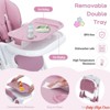 Baby High Chair for Babies and Toddlers, Multifunctional Foldable Highchair w/ Adjustable Height & Recline, High Chair Removable Tray - 4 of 4
