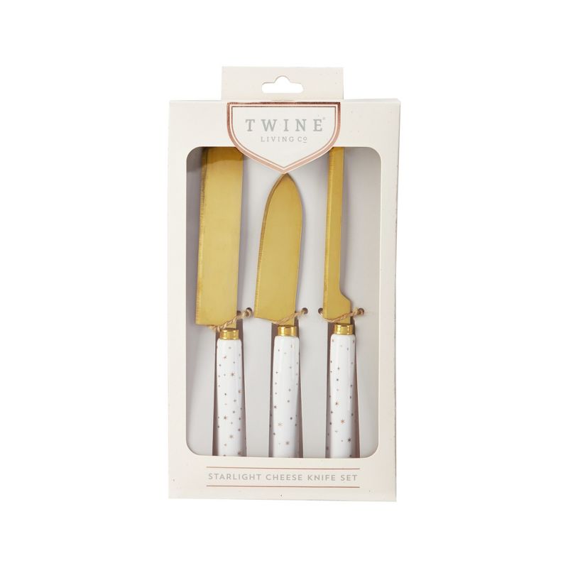 Starlight Cheese Knife Set by Twine, 5 of 9