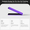 BalanceFrom 9 Foot Folding Balance Gymnastics Beam with Anti Slip Bottom and Carrying Handles for Rehabilitation, Recovery, and Gymnasts, Purple - 3 of 4