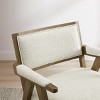 Art Leon Elegant Modern Upholstered Accent Chair with Rubberwood Frame - 3 of 4