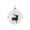 Glittered Glass Deer Ornament (Set of 6) - 3 of 4