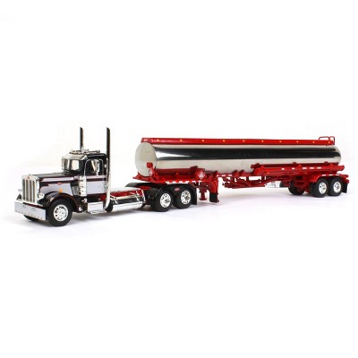 1/64  Peterbilt 359 Day Cab W/ Red Heil Fuel Tanker, DCP By First Gear 60-1034