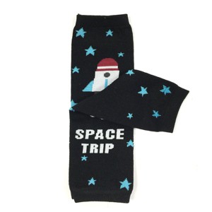Wrapables Colorful Baby & Toddler Leg Warmers 1, Space Trip - 1 of 2