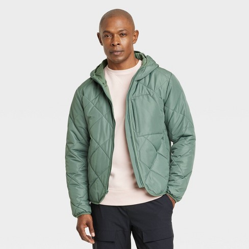 Men's Lightweight Quilted Jacket - All In Motion™ North Green L