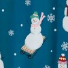 Avanti Linens Snowman Blue Shower Curtain - 3 of 3