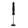 9' x 9' Mirage II Market Patio Umbrella with Auto-Tilt Black - Island Umbrella: Outdoor, Wind Vent, UV Protection - 3 of 4