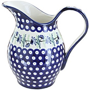 Blue Rose Polish Pottery 1160 Zaklady Pitcher - 1 of 1