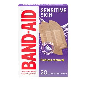 Band-Aid Sensitive Skin Adhesive Bandages - 20ct