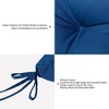 ARTPLANT Outdoor Dinning Seat Pads Cushions with Tie 19"x19"x4",Square Wicker Outdoor Tufted Chair Cushion,Set of 2 - 3 of 4