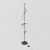 Infibrite 51" 24W Sculptural Curve Floor Lamp (Includes LED Light Bulb) Stepless Dimming Matte Black: ETL Listed, Iron Body, Push Button Switch - 2 of 3