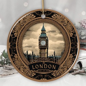 Vintage Victorian Style Big Ben Ornament, London Traveler Souvenir| OrnamentallyYou - 1 of 4