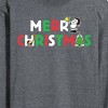 Men's - Peanuts - Merry Christmas Snoopy Long Sleeve Graphic T-Shirt - 2 of 4