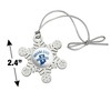 Indiana State University Sycamores Metal Snowflake Christmas Tree Holiday Ornament - 3 of 3