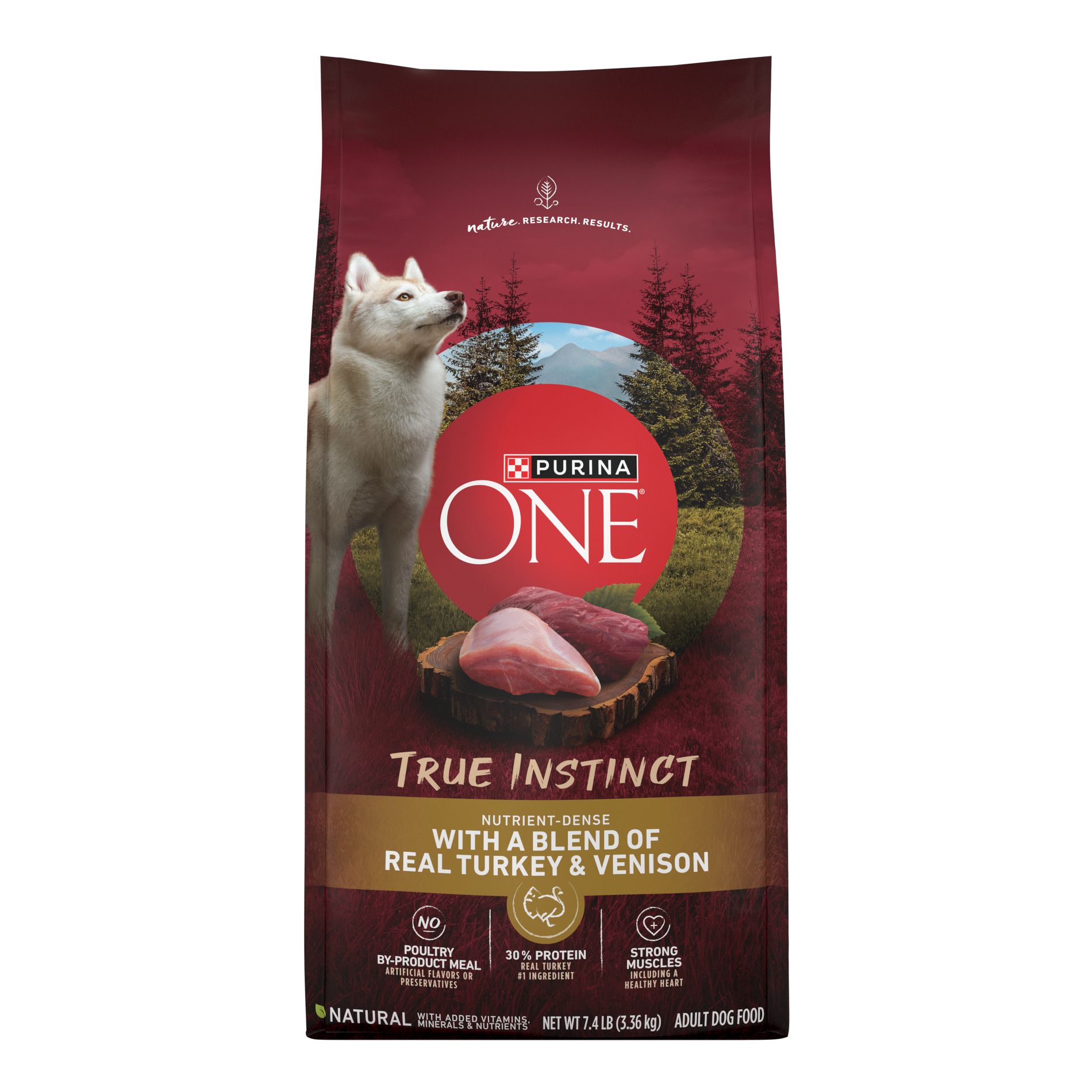 Purina ONE SmartBlend True Instinct Natural Real Turkey & Venison Flavor Dry Dog Food