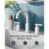 Mixxidea Bathroom Faucet 3 Hole, 8" White - 2 of 3
