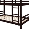 Dsvimoy Bed Solid Wood Bunk Bed with Safety Guardrails Strong Support and Easy Assembly for Kids Room, Black, 79"*17"*5.5" - 4 of 4